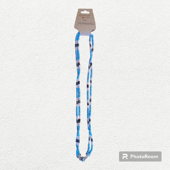 Double Stranded Seed Bead Necklace/Anklet/Bracelet - Picture 3 of 4